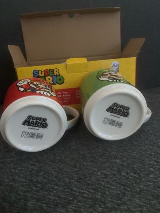 nuove Set 2 Mug Super Mario di colori diversi