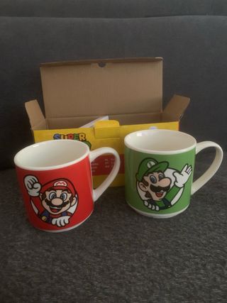 nuove Set 2 Mug Super Mario di colori diversi