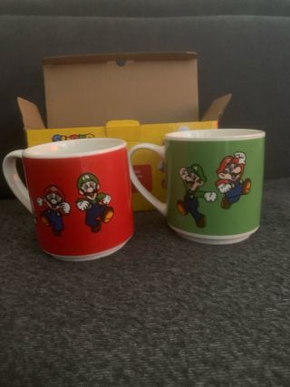 nuove Set 2 Mug Super Mario di colori diversi