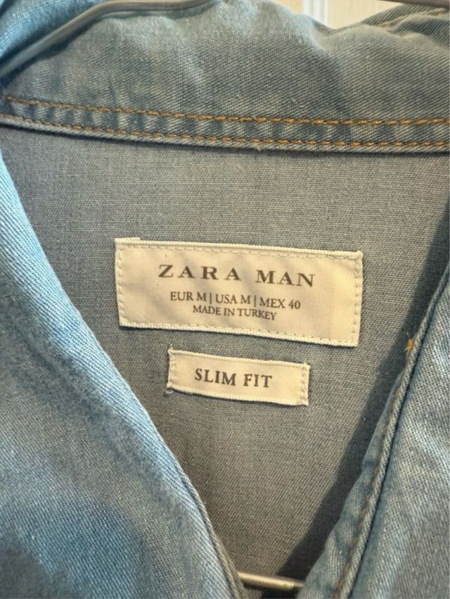 Camicia jeans uomo Zara taglia M