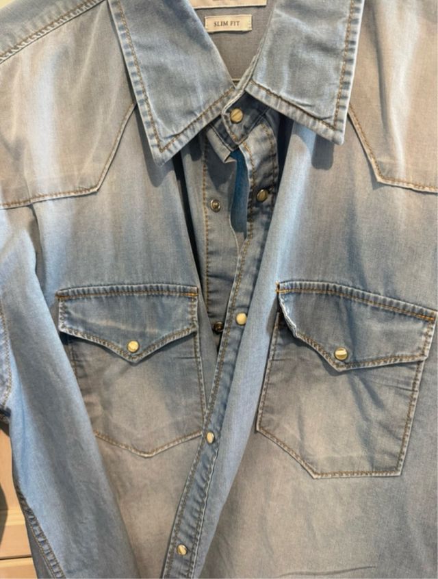 Camicia jeans uomo Zara taglia M