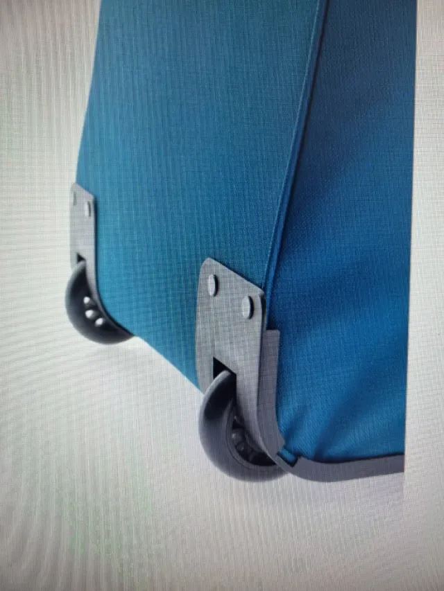 Bolsa de viaje azul con ruedas