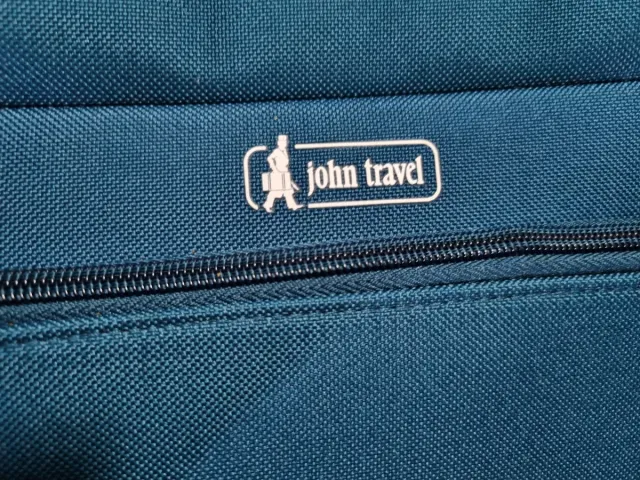 Bolsa de viaje azul con ruedas
