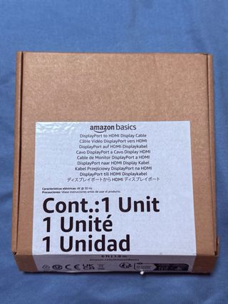 Cable Amazon Basics DisplayPort a HDMI 4K