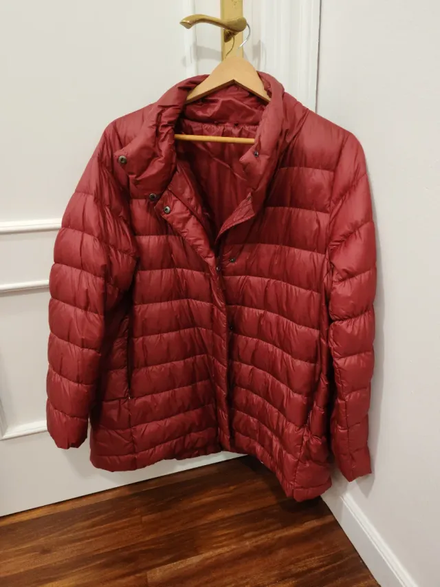 Plumífero granate talla XXXL