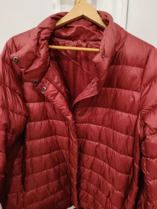 Plumífero granate talla XXXL