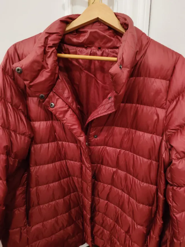 Plumífero granate talla XXXL