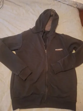 Sudadera McKenzie Essential Junior Negra/Gris