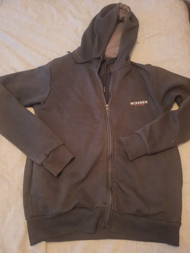Sudadera McKenzie Essential Junior Negra/Gris