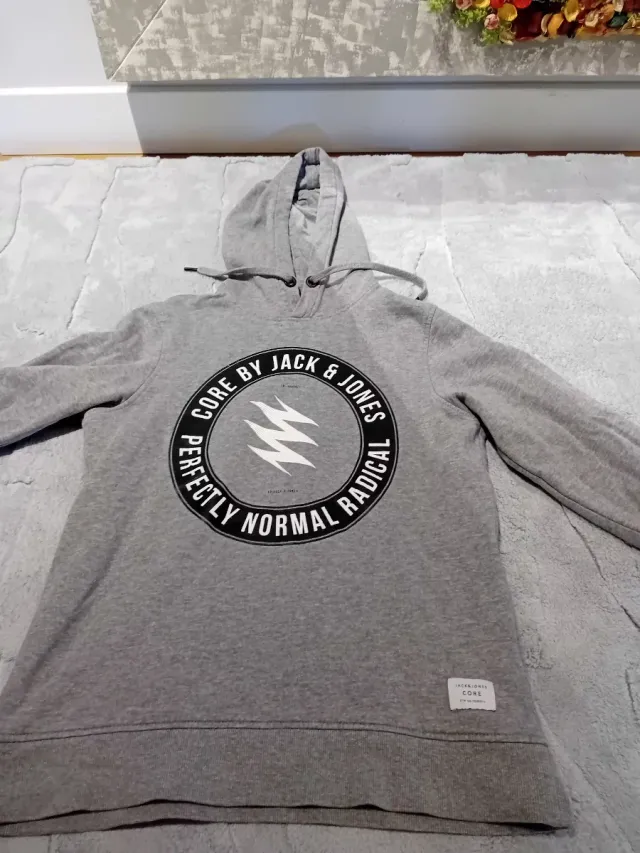 Sudadera Jack & Jones Gris Capucha