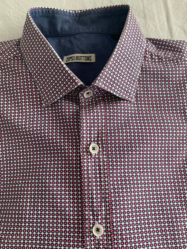Camisa ZIPS&BUTTONS estampado geométrico