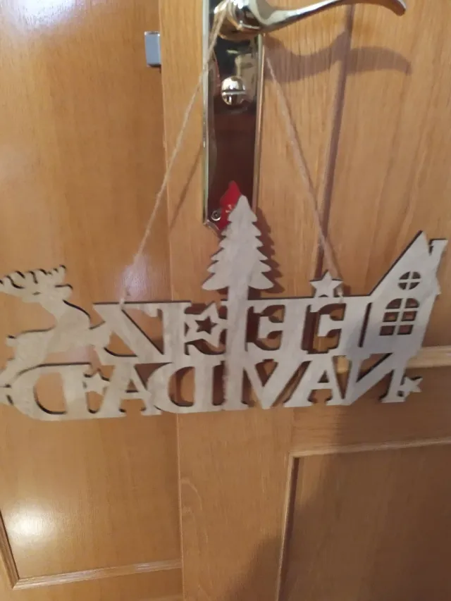Cartel Feliz Navidad de Madera