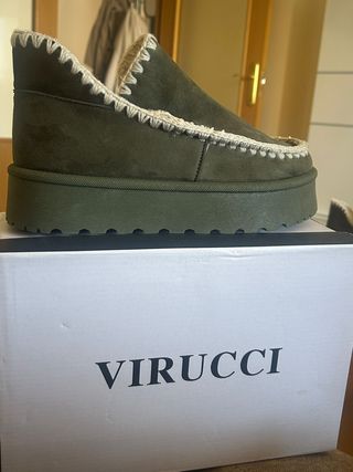 Botas VIRUCCI verdes nuevas sin estrenar