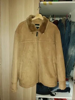 Chaqueta hombre beige talla L