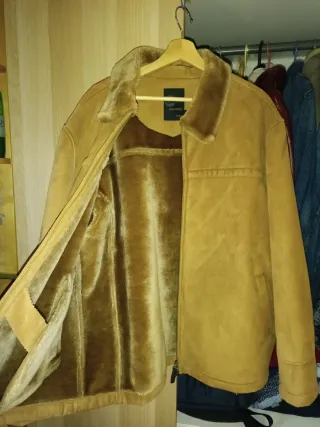 Chaqueta hombre beige talla L