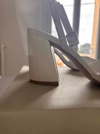 Scarpe con tacco largo bianche EVEN&ODD