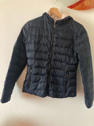 Piumino donna RRD blu e cipria mezza stagione