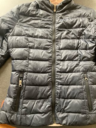 Piumino donna RRD blu e cipria mezza stagione