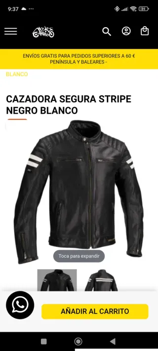 Chaqueta de moto piel de búfalo