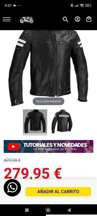 Chaqueta de moto piel de búfalo