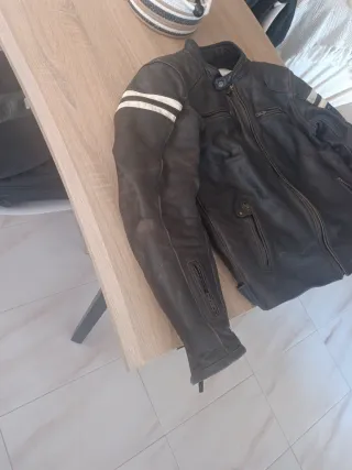 Chaqueta de moto piel de búfalo