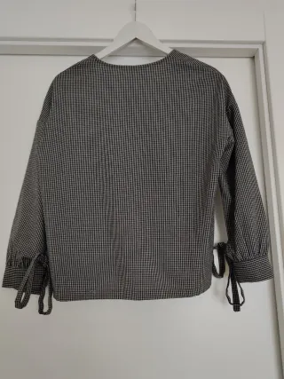 Blusa donna maniche lunghe quadretti