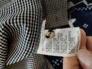 Blusa donna maniche lunghe quadretti