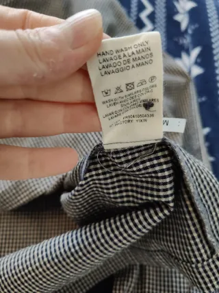 Blusa donna maniche lunghe quadretti