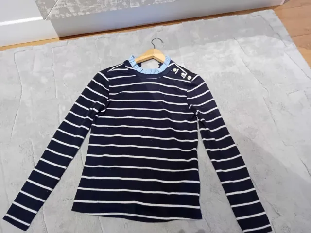 Jersey fino rayas azul y blanco