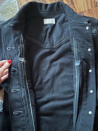 Cazadora vaquera negra vintage Cimarron Paris