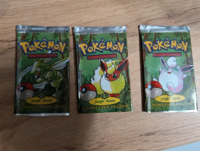 Pokemon Jungle Buste 3 pack Carte Flareon Cyther