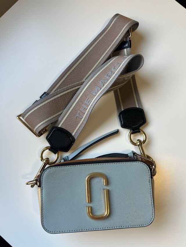 Marc Jacobs The Snapshot Bag Azul y Dorado