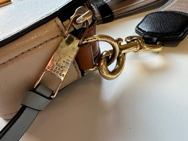 Marc Jacobs The Snapshot Bag Azul y Dorado