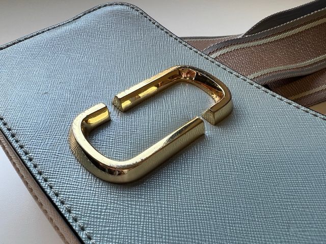 Marc Jacobs The Snapshot Bag Azul y Dorado