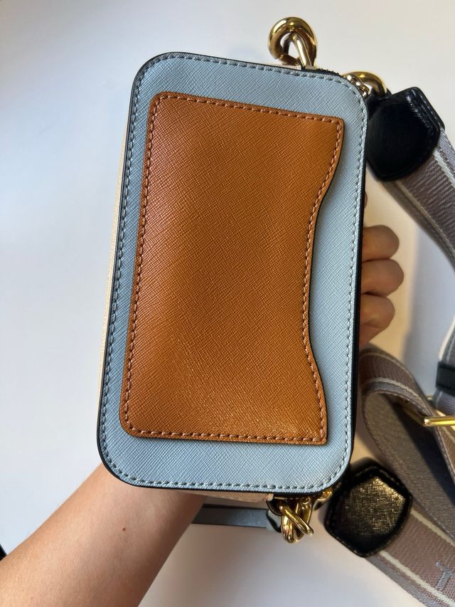 Marc Jacobs The Snapshot Bag Azul y Dorado