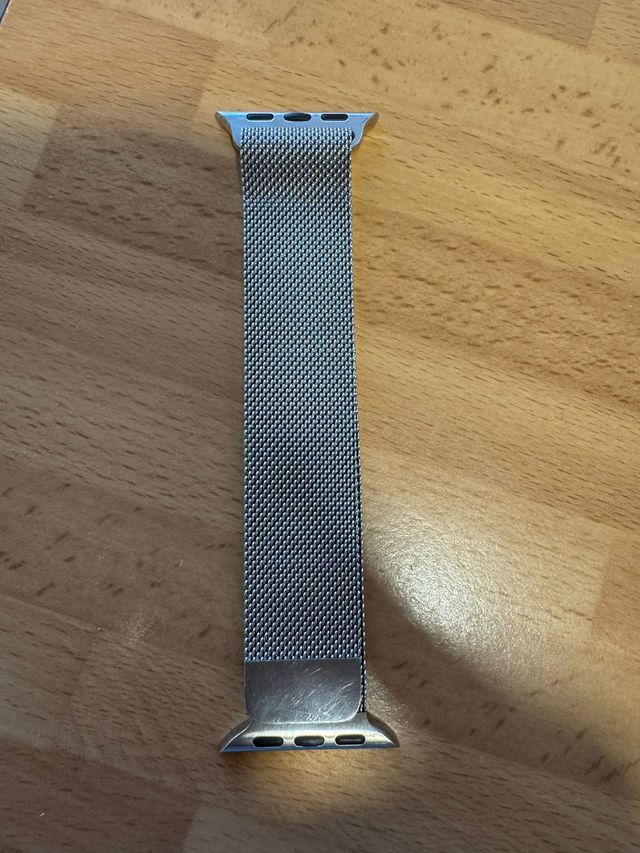 Correa Milanesa Apple Watch Plata