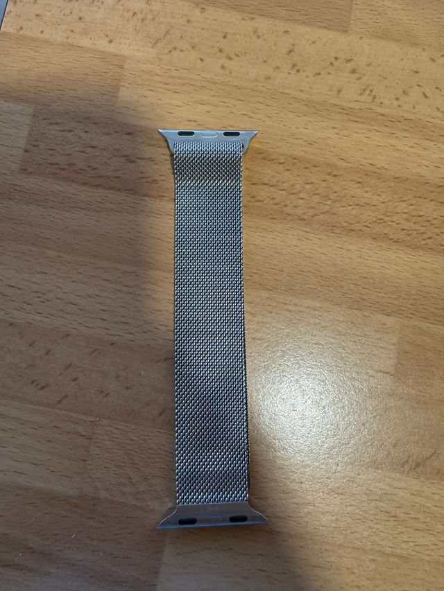 Correa Milanesa Apple Watch Plata