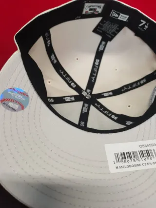 Gorra New Era 59FIFTY LA Beige Rosa Talla 7.1/2