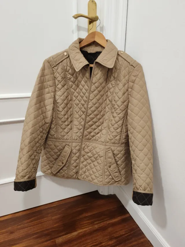 Chaqueta T 48 acolchada beige