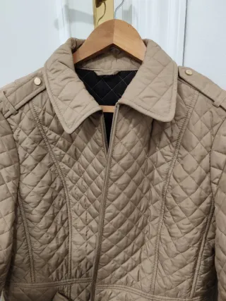 Chaqueta T 48 acolchada beige