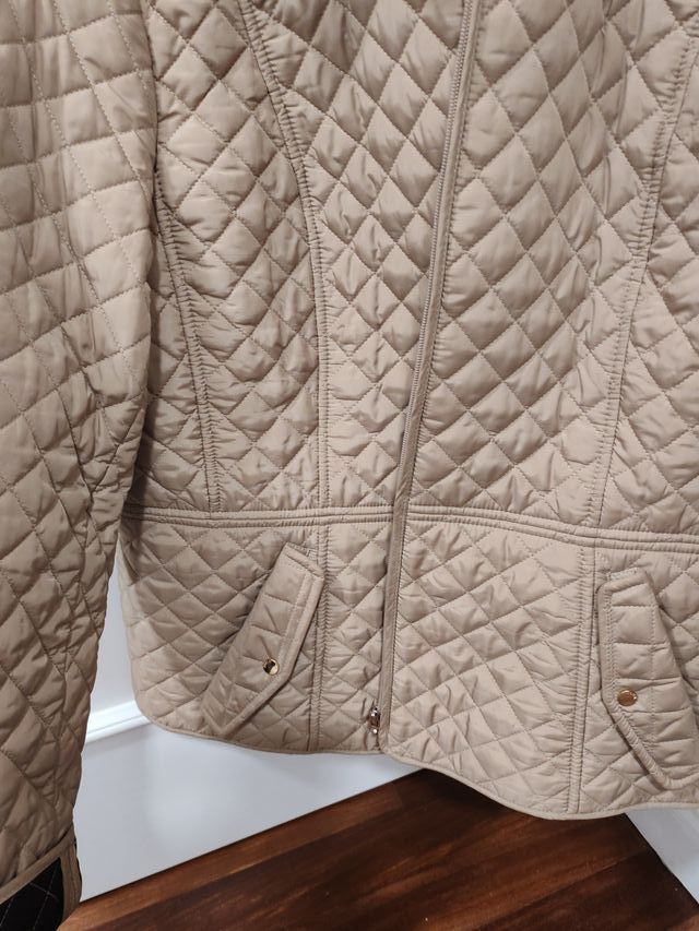 Chaqueta T 48 acolchada beige