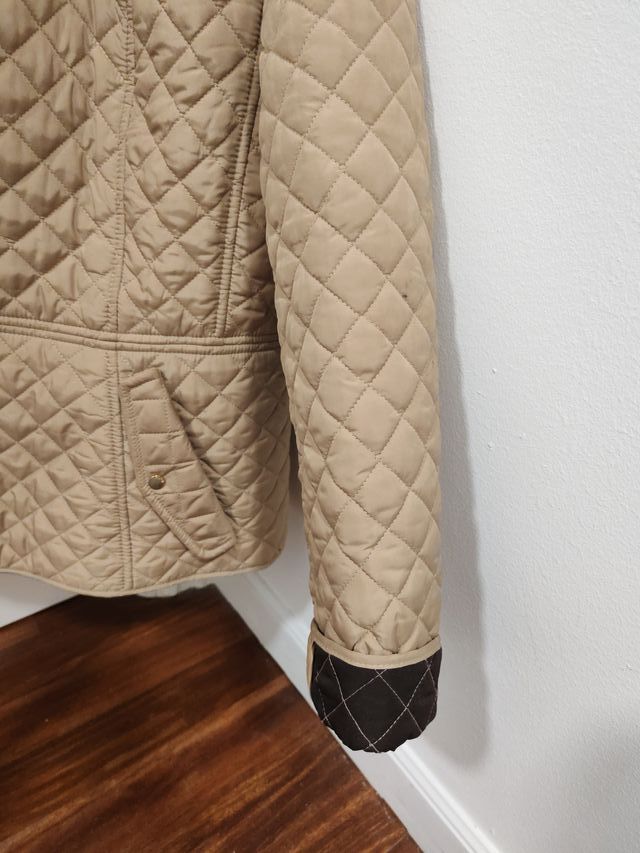 Chaqueta T 48 acolchada beige