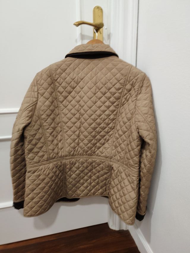 Chaqueta T 48 acolchada beige