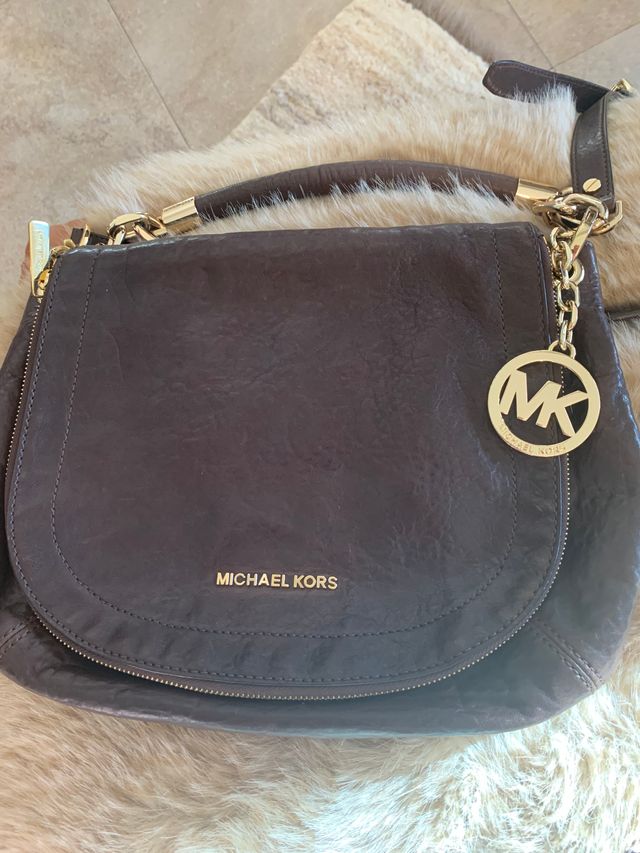 Bolso Michael Kors Marrón y Dorado