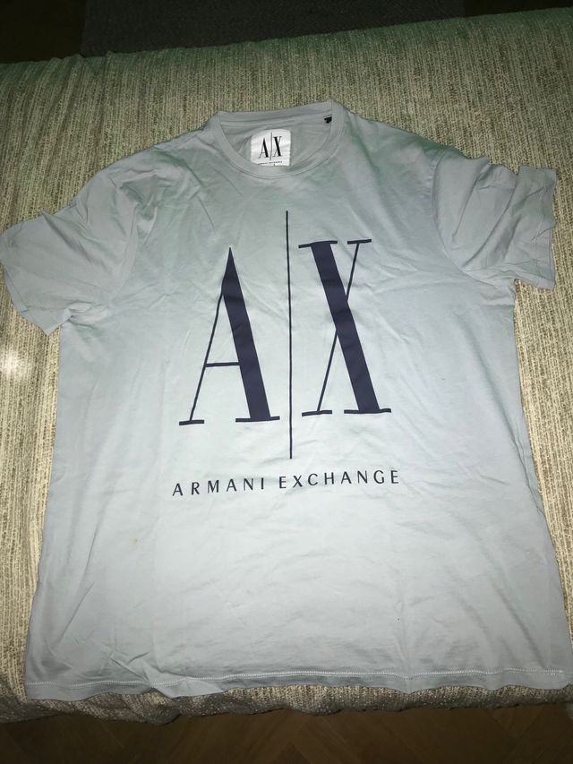 Camiseta AX Armani Exchange azul claro