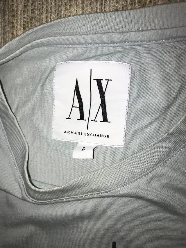 Camiseta AX Armani Exchange azul claro