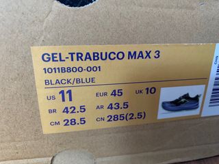 Asics Trabuco Max 3 Nuevas Talla 45 NUEVAS