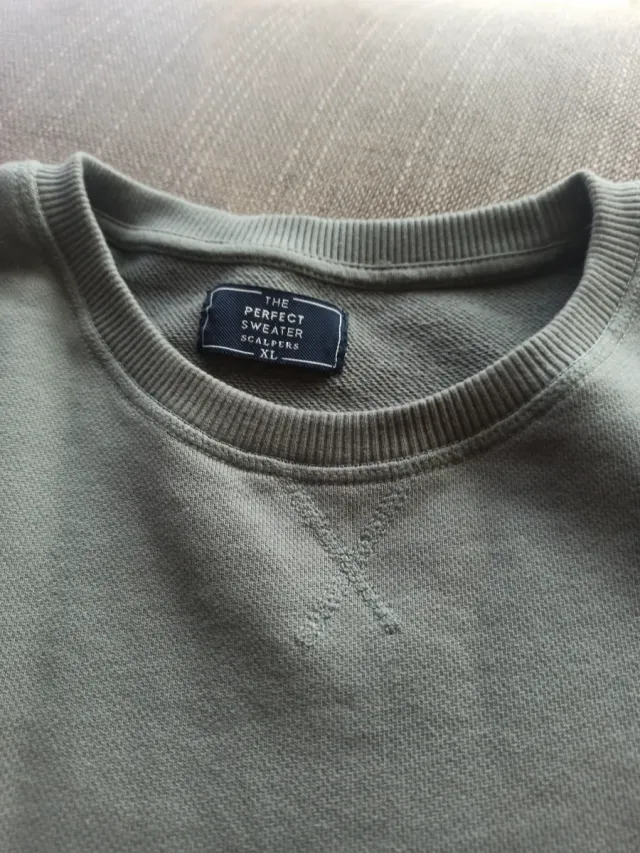 Sudadera Scalpers Verde Oliva Talla XL