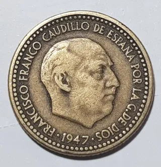 Moneda 1 Peseta 1947