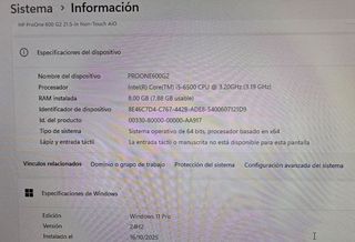 HP ProOne 600 G2 i5 / 8 Gb / 240 SSD